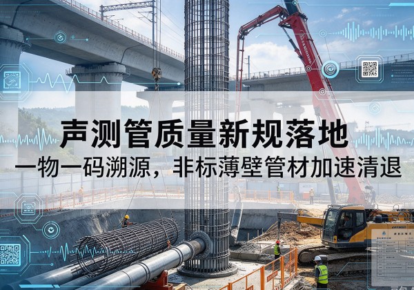 元宝山声测管质量新规落地，一物一码溯源，非标薄壁管材加速清退